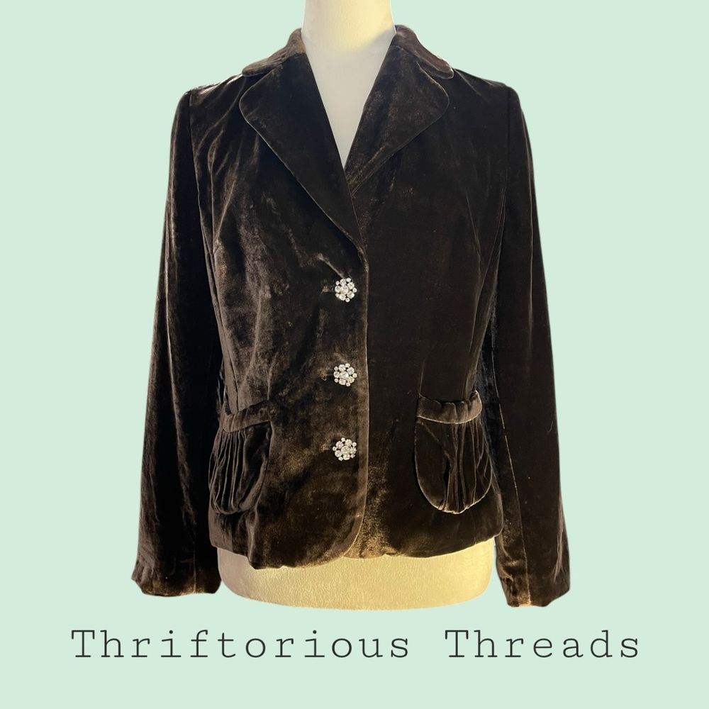 Banana Republic Velvet Blazer